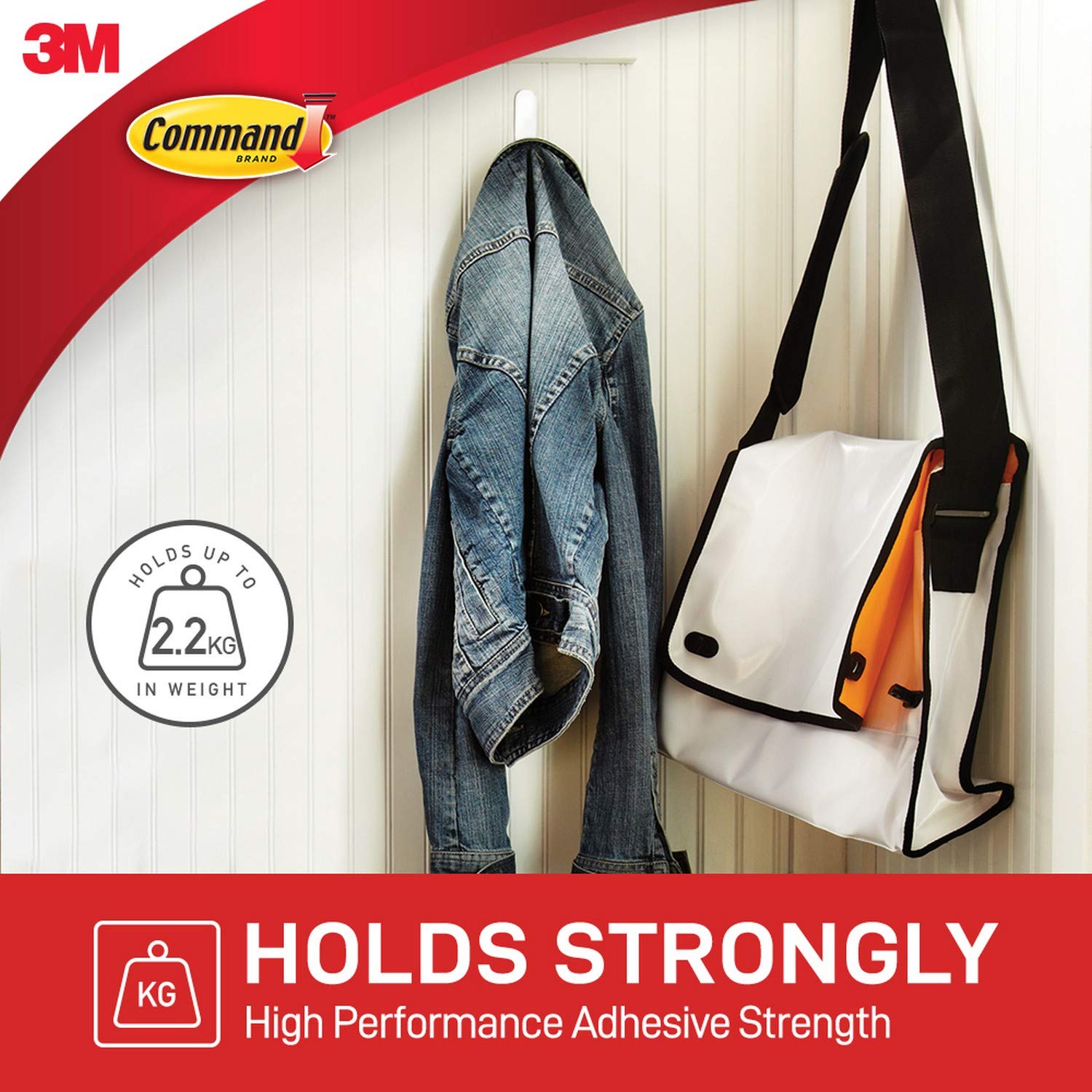 3M Command Large Hook 2.2kg 17003ES