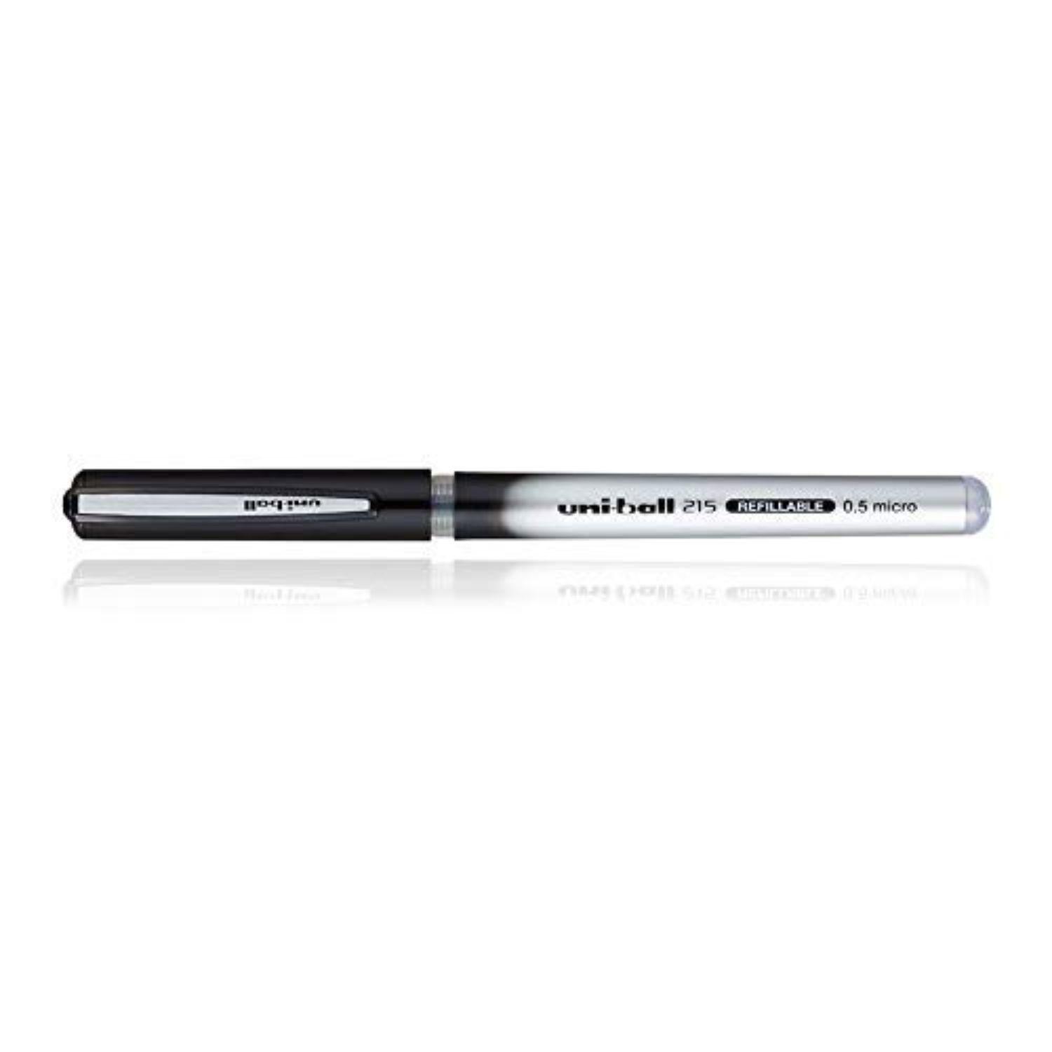 Uni Ball 215 0.5mm Black Micro Roller Pen (Qwik Refill Technology)