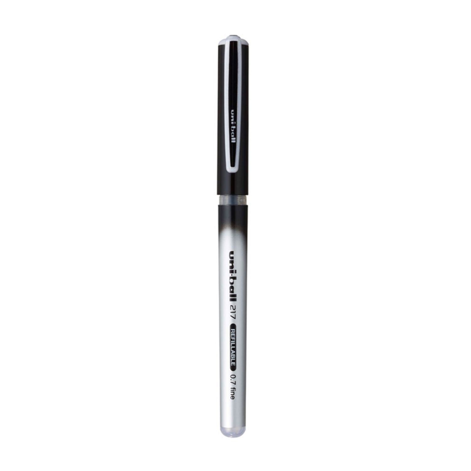 Uni Ball 217 0.7mm Black Roller Pen (Qwik Refill Technology)