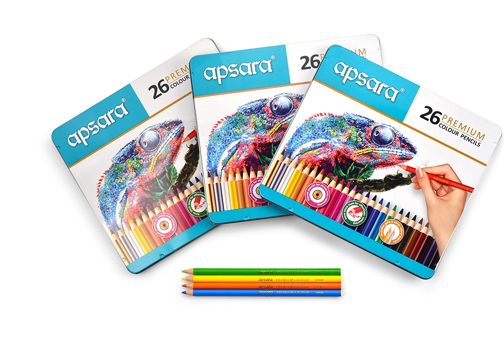 Apsara Premium 26 Colour Pencils Tin