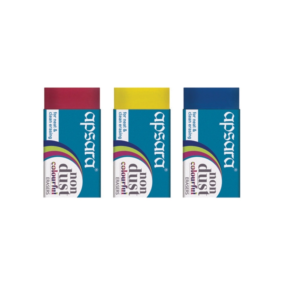 Apsara Non Dust Colourful Pack of 3 pieces