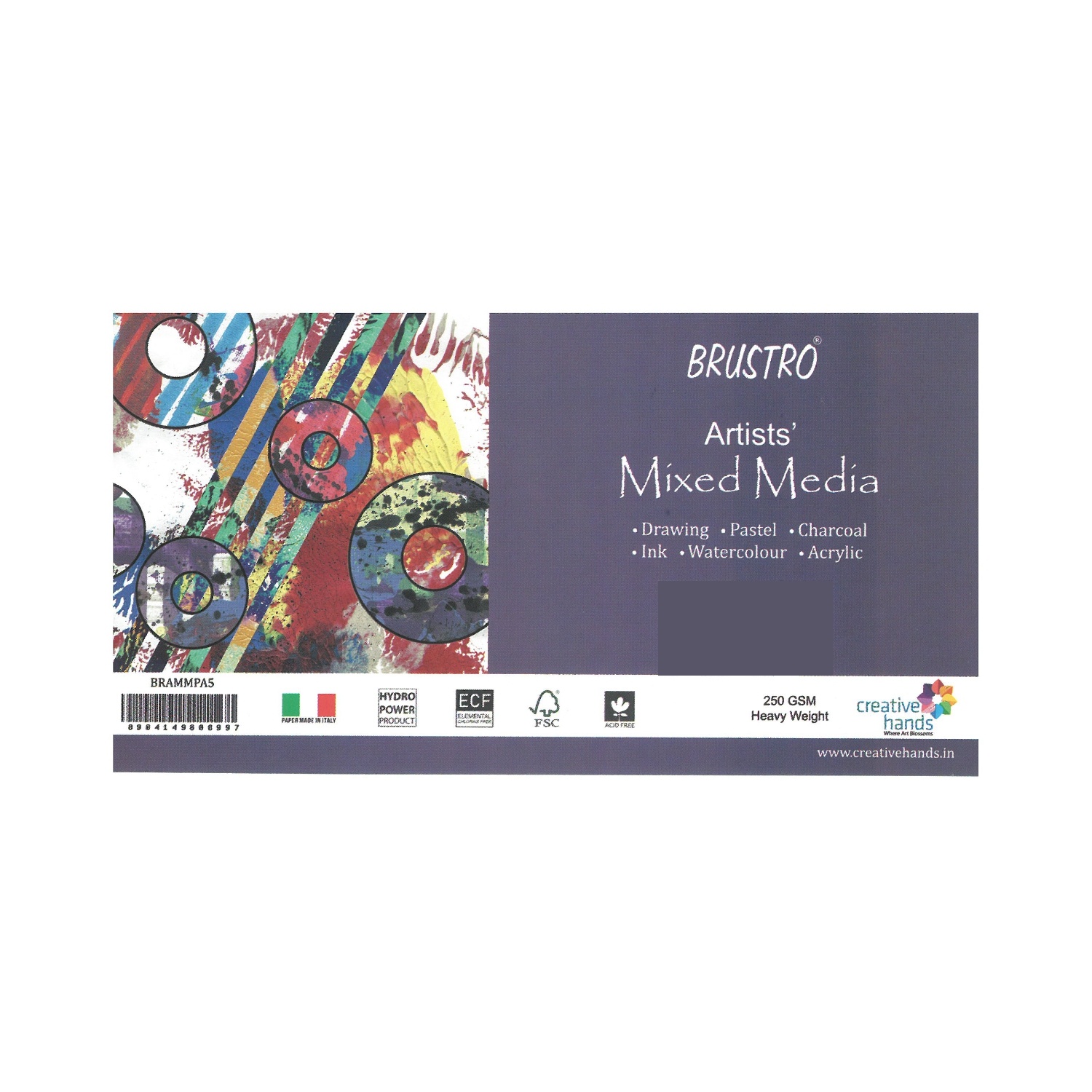 Brustro Mixed Media Paper 250GSM A3 (18 sheets pack)