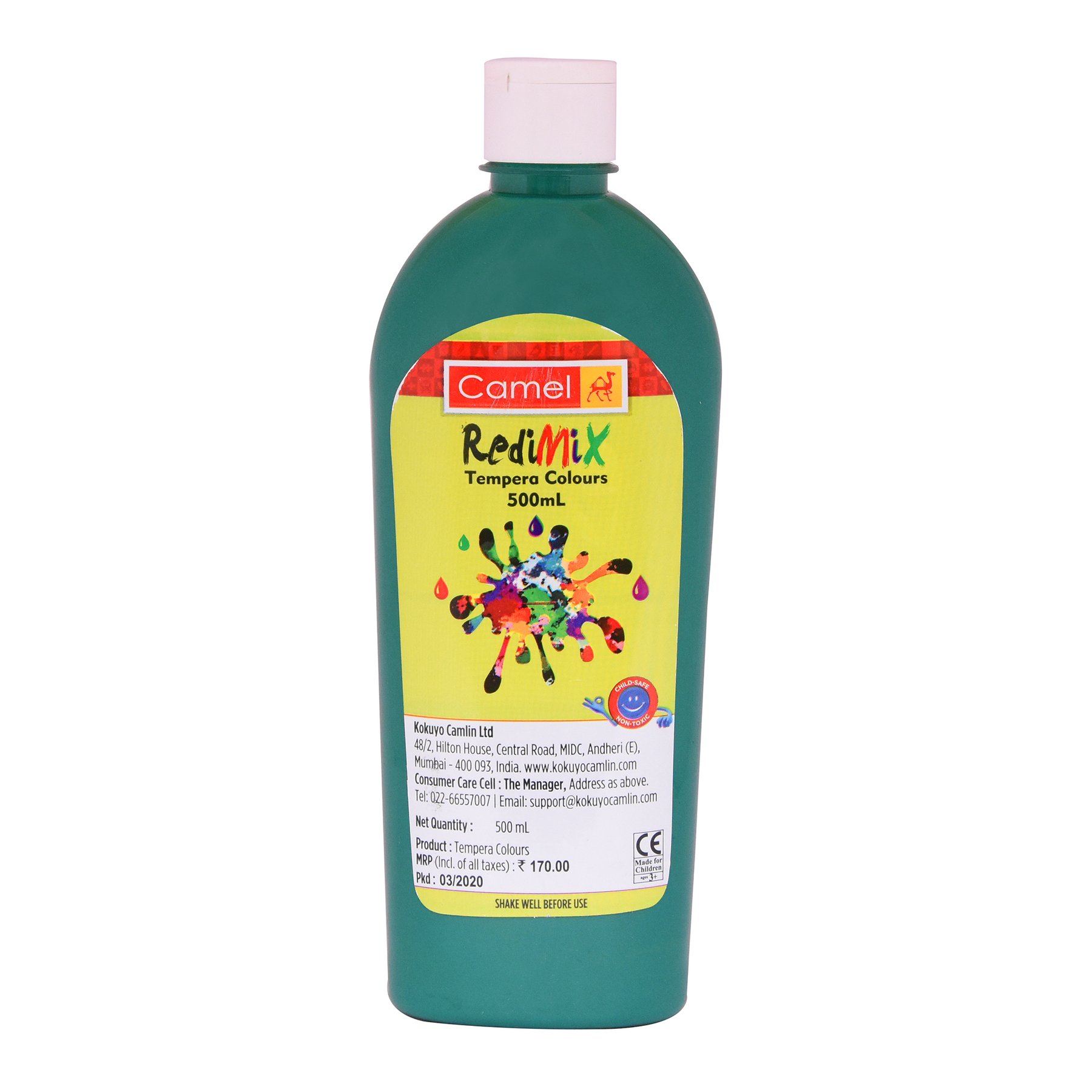 175 Green - Camel Redimix Tempera Colour 500ml