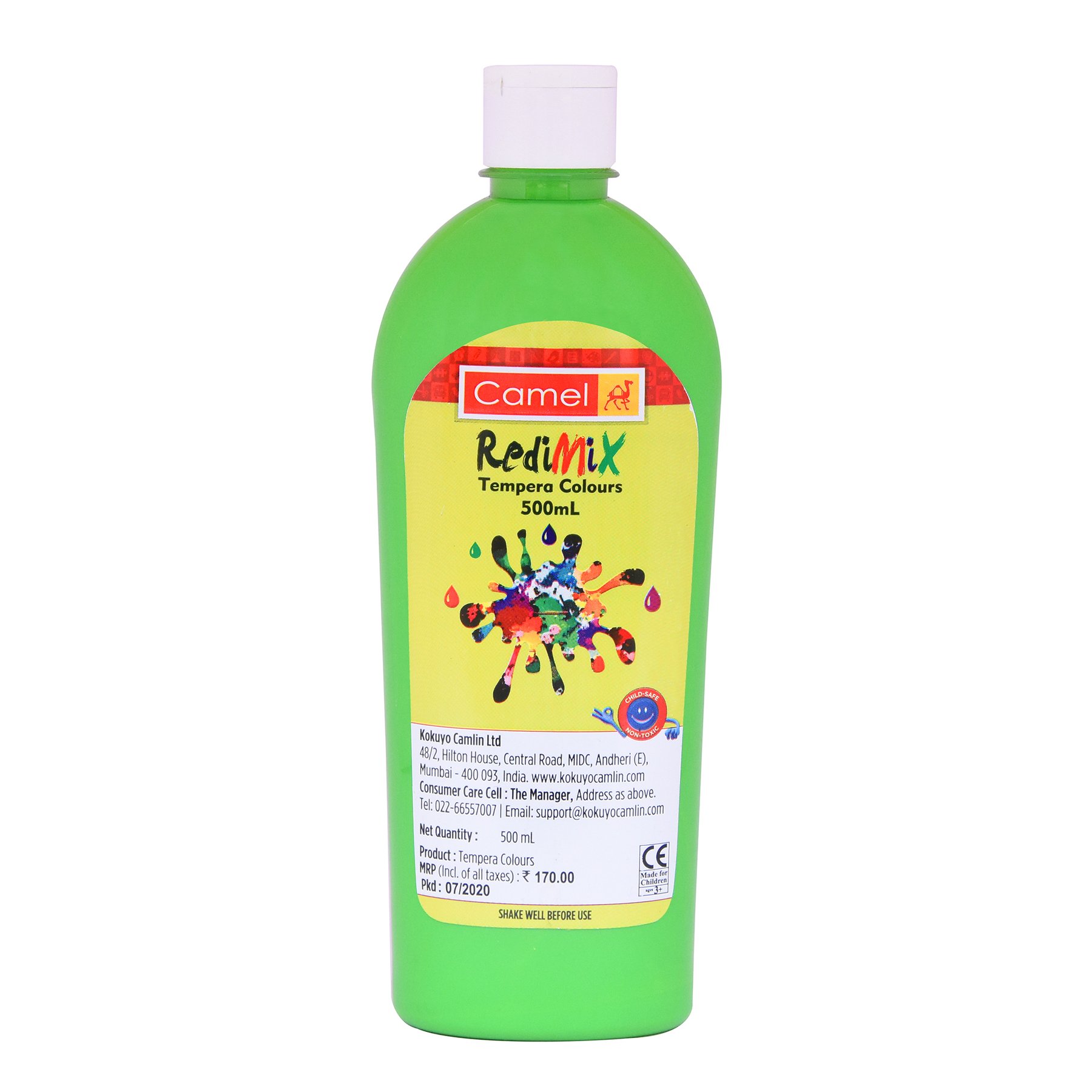 240 Light Green - Camel Redimix Tempera Colour 500ml