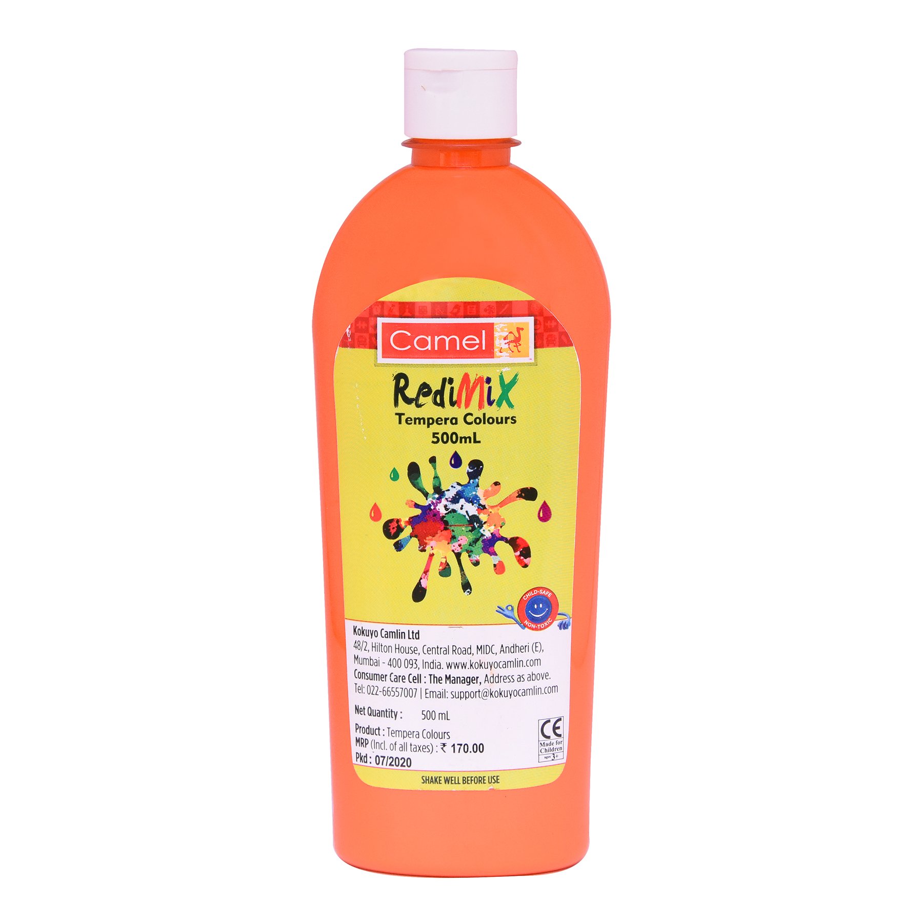 283 Orange - Camel Redimix Tempera Colour 500ml