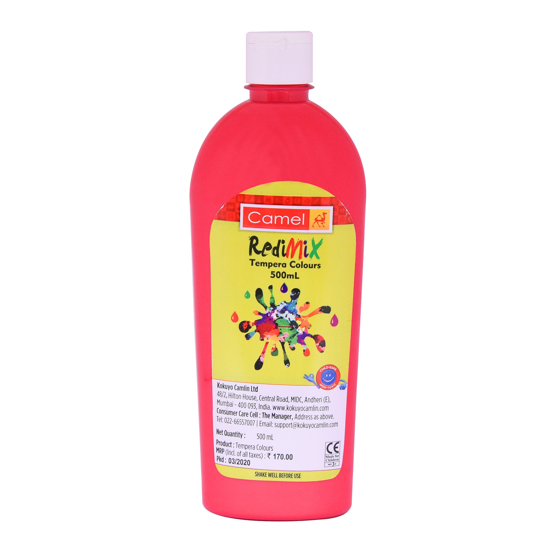 341 Pink - Camel Redimix Tempera Colour 500ml