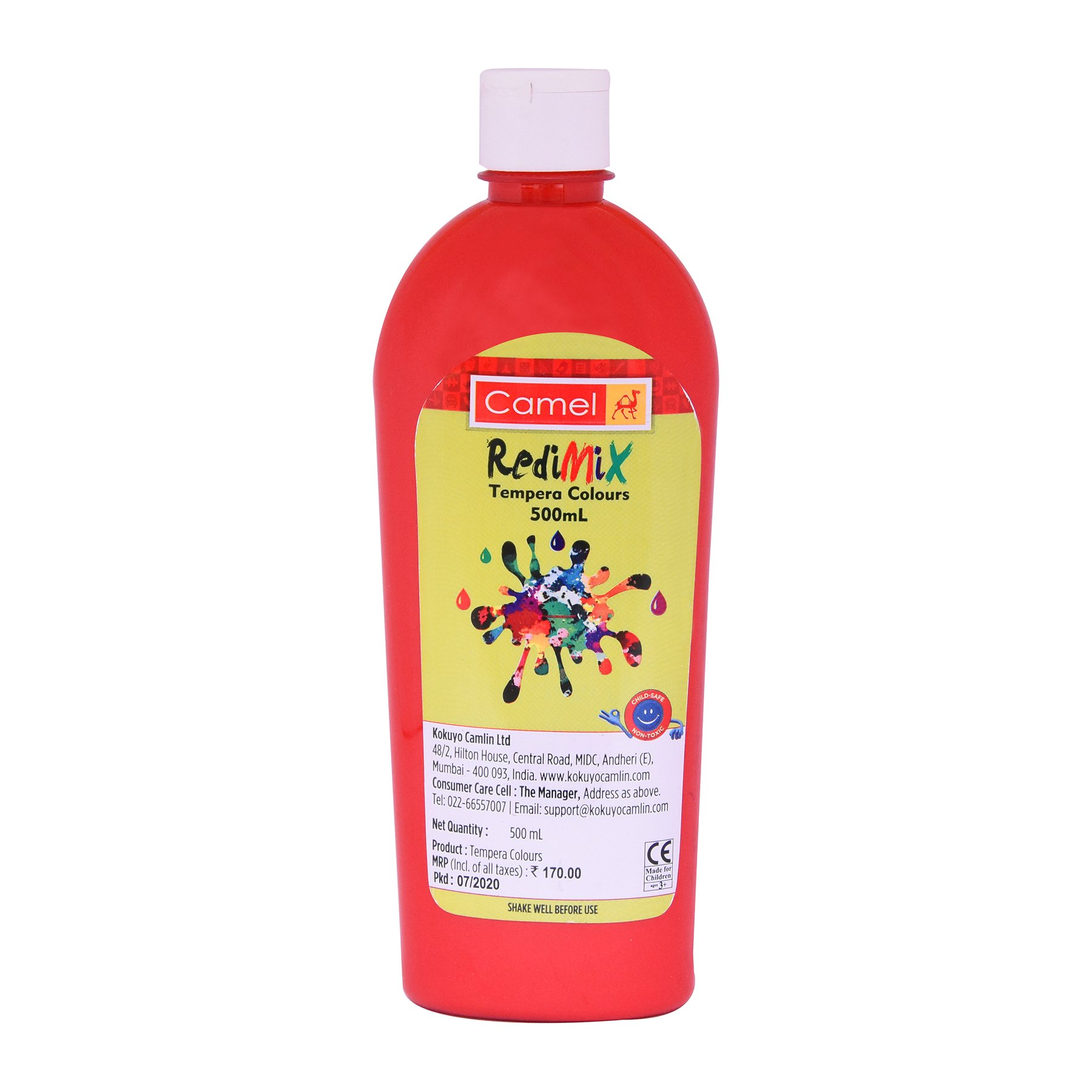 369 Red - Camel Redimix Tempera Colour 500ml