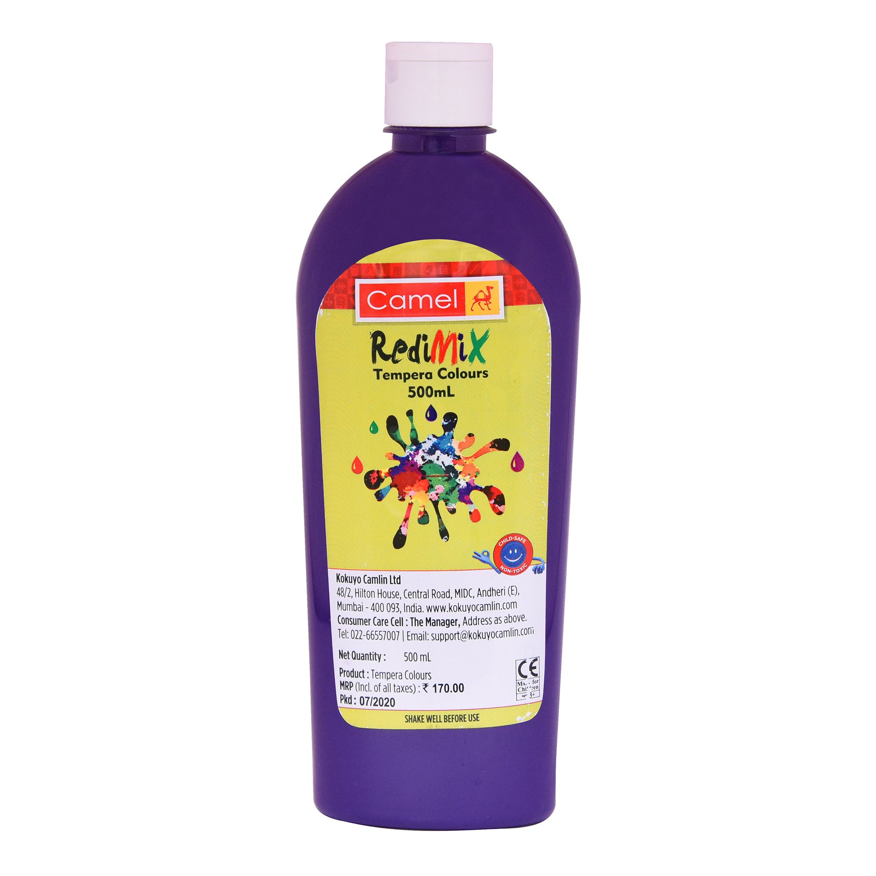 451 Violet - Camel Redimix Tempera Colour 500ml