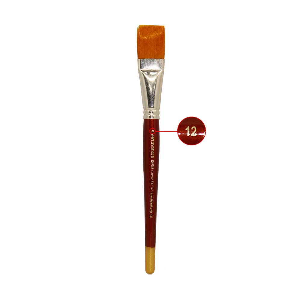 Camlin 67 Series Synthetic Flat Brush Size 12