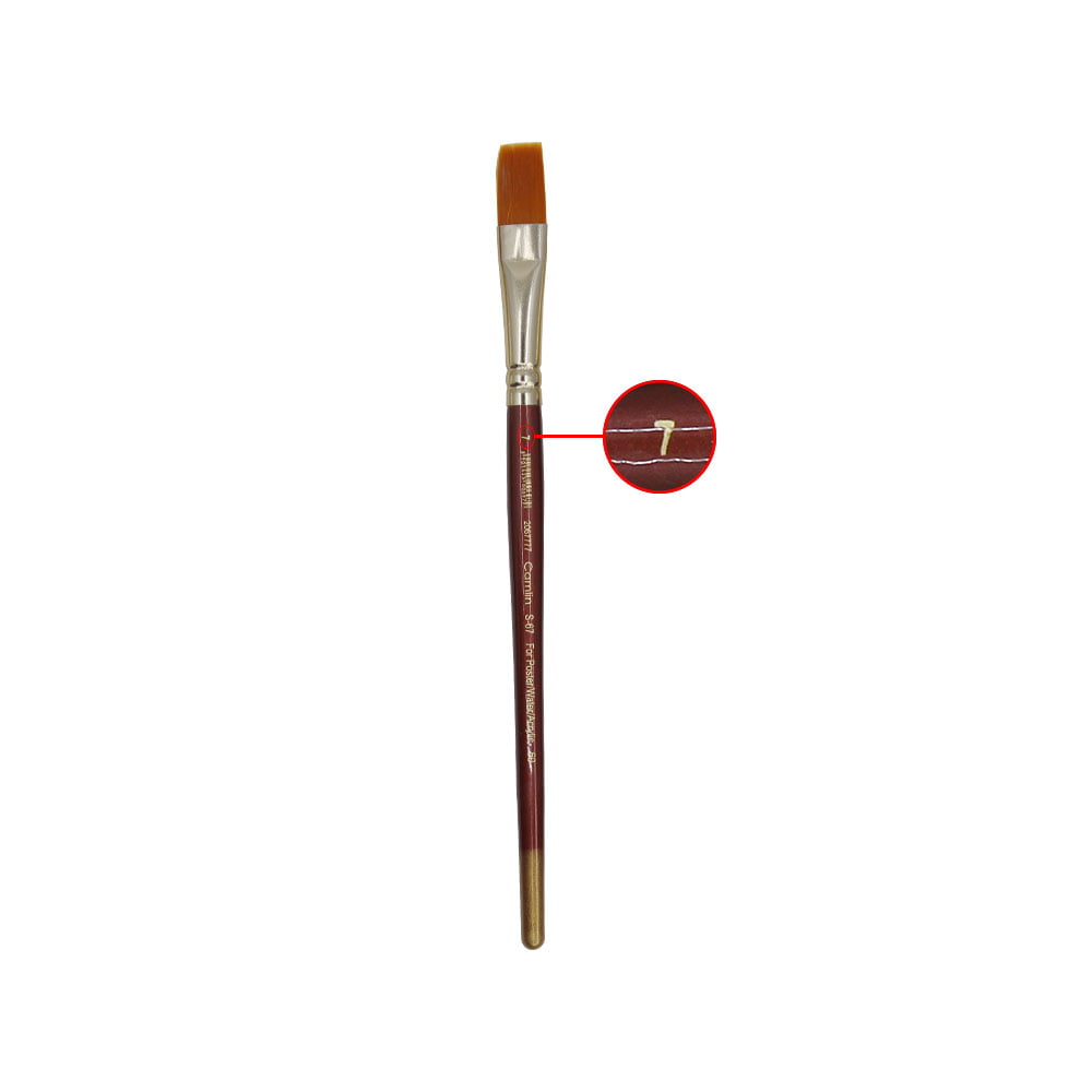 Camlin 67 Series Synthetic Flat Brush Size 7