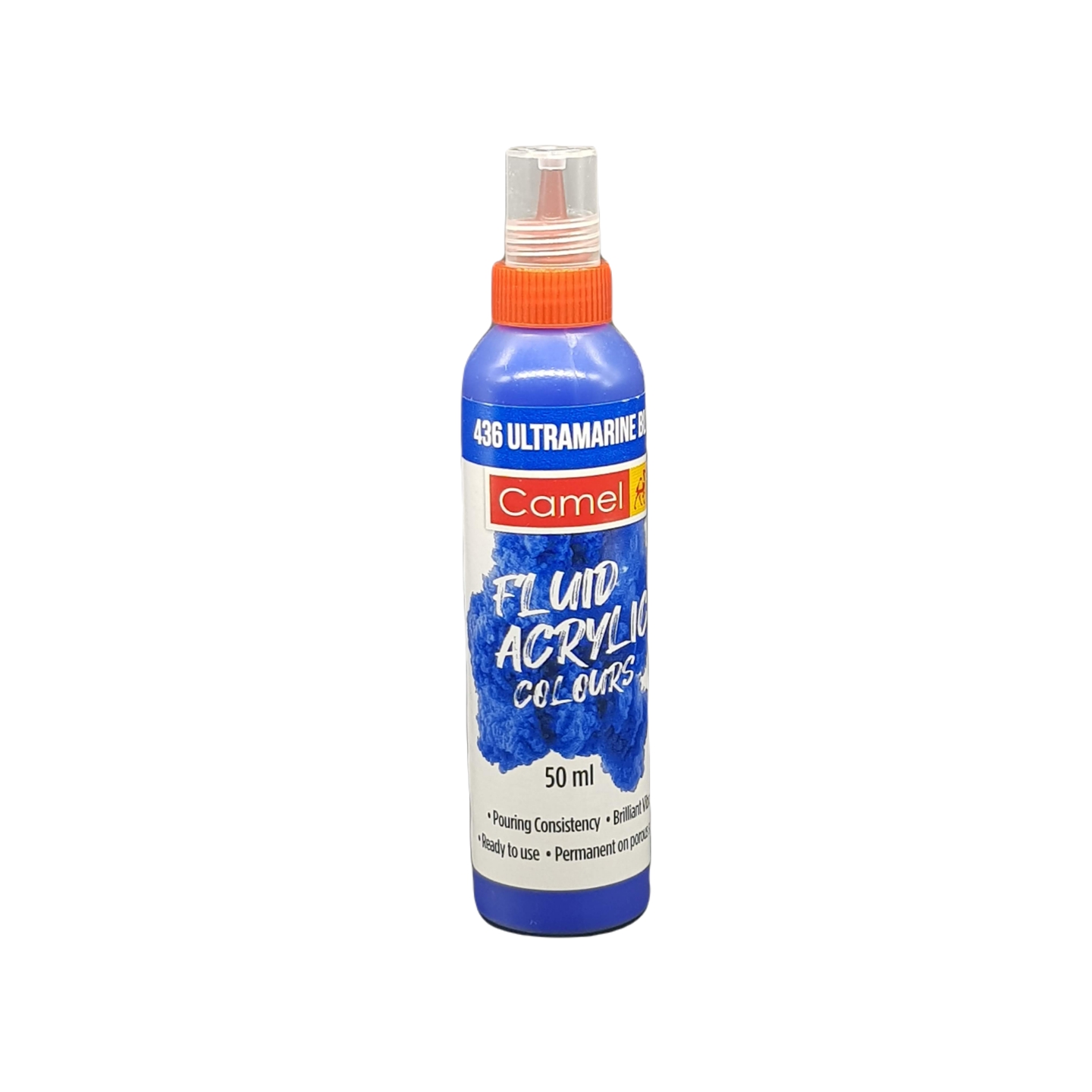 Camel Fluid Acrylic Colours 50ml - 436 Ultramarine Blue