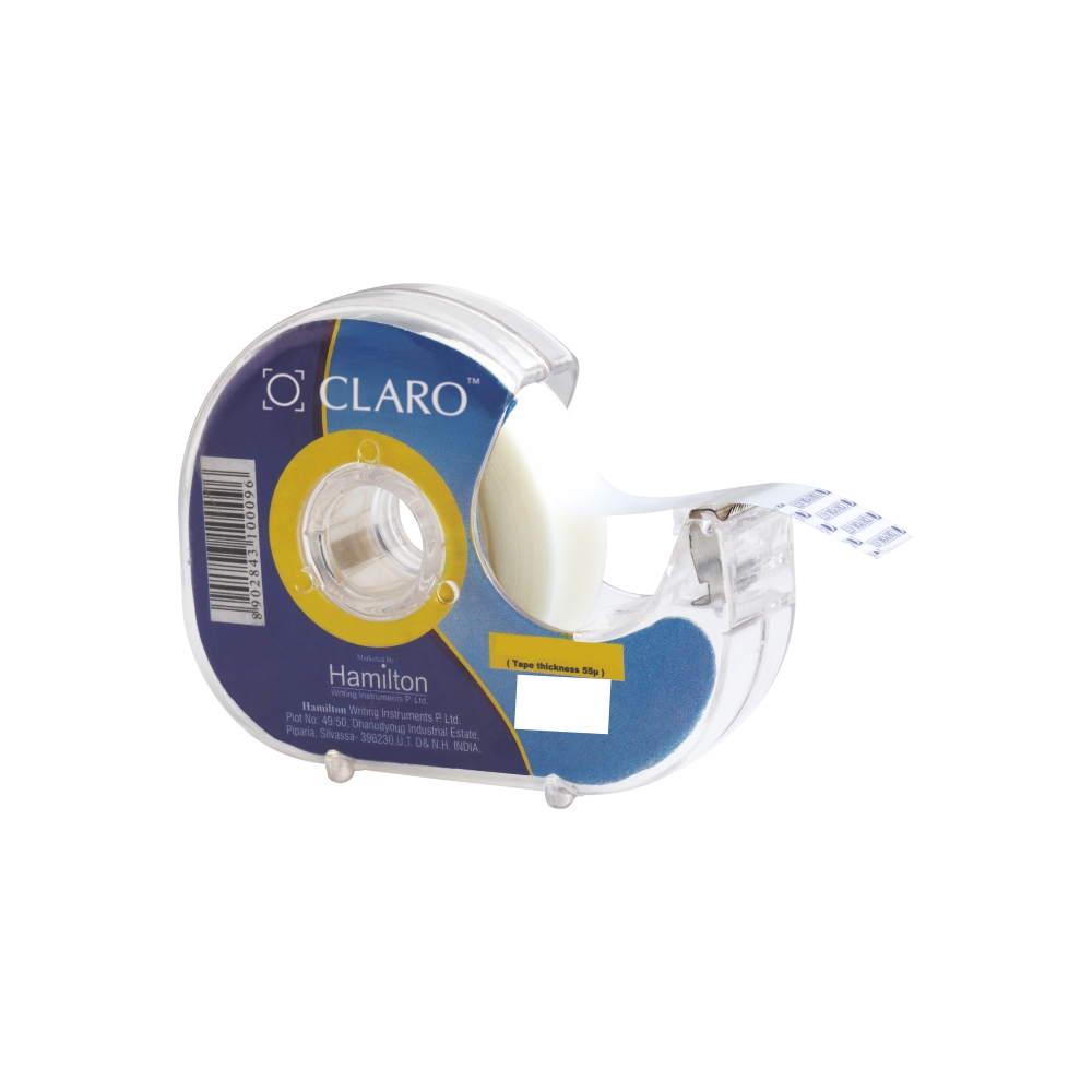 Claro Invisible Tape with Dispenser 12mm 20mtrs