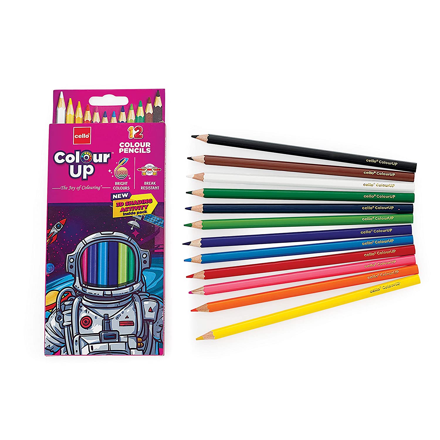 Cello ColourUp Colour Pencils 12 Shades