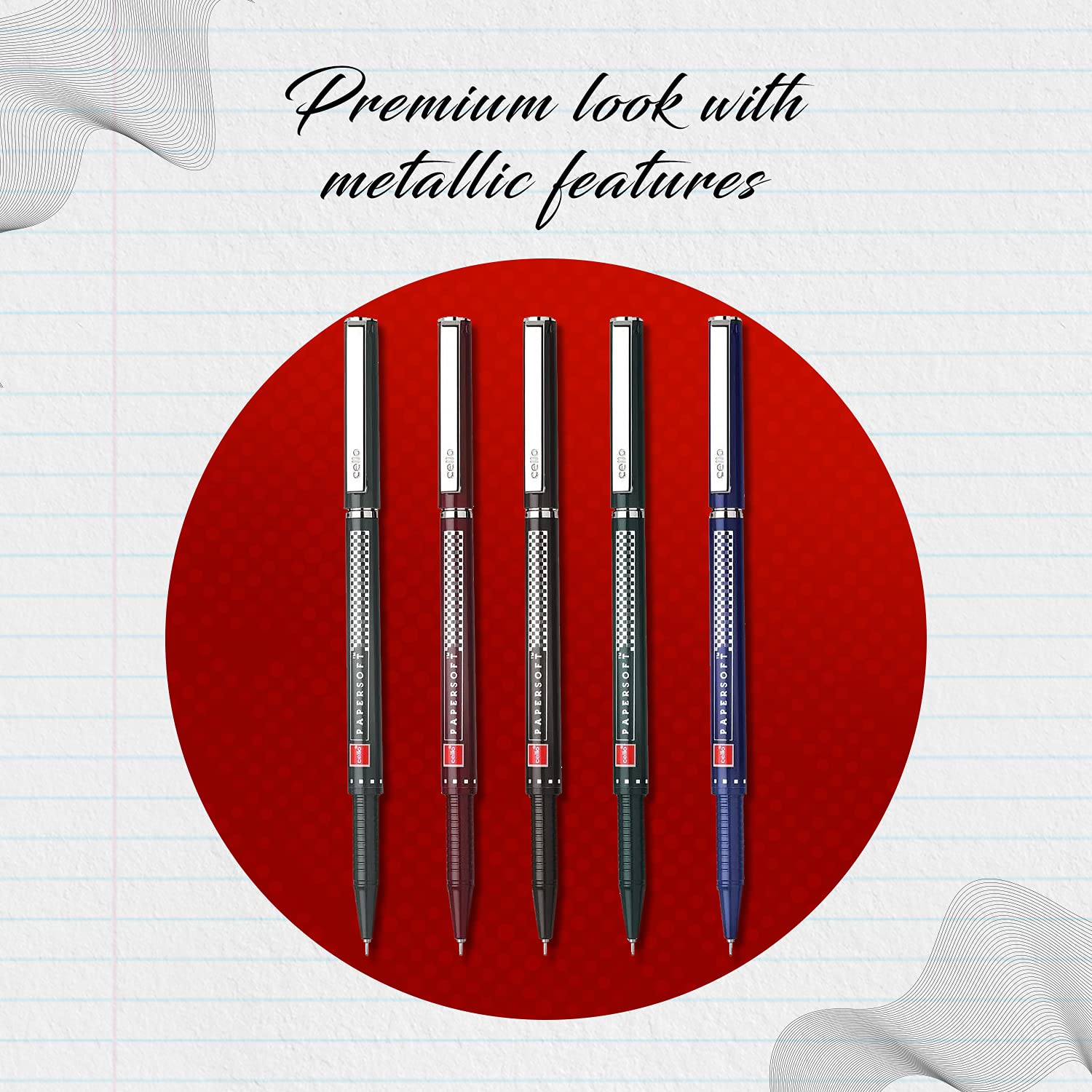 Cello Papersoft Ball Pen (Blue Ink)