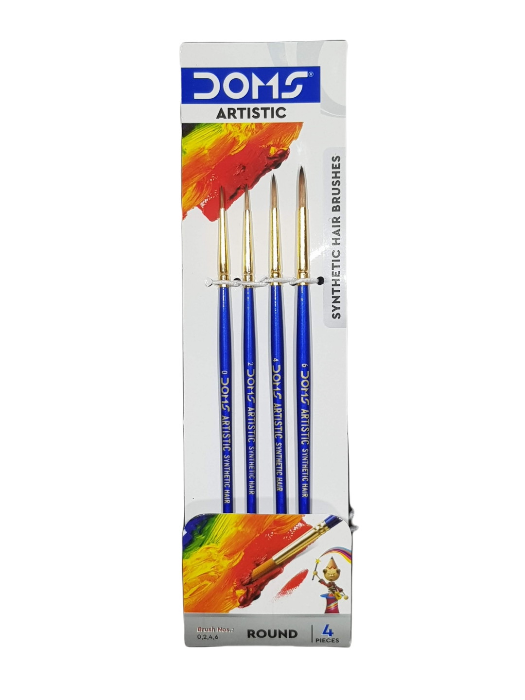 Doms Artistic Round Synthetic Brush Set of 4