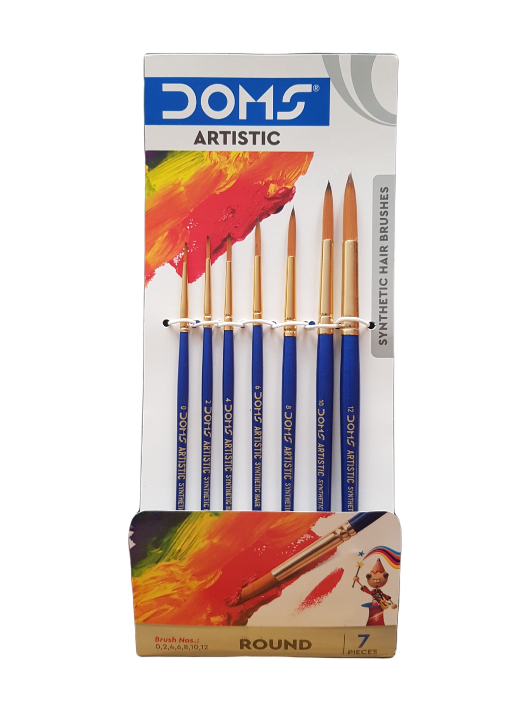 Doms Artistic Round Synthetic Brush Set of 7