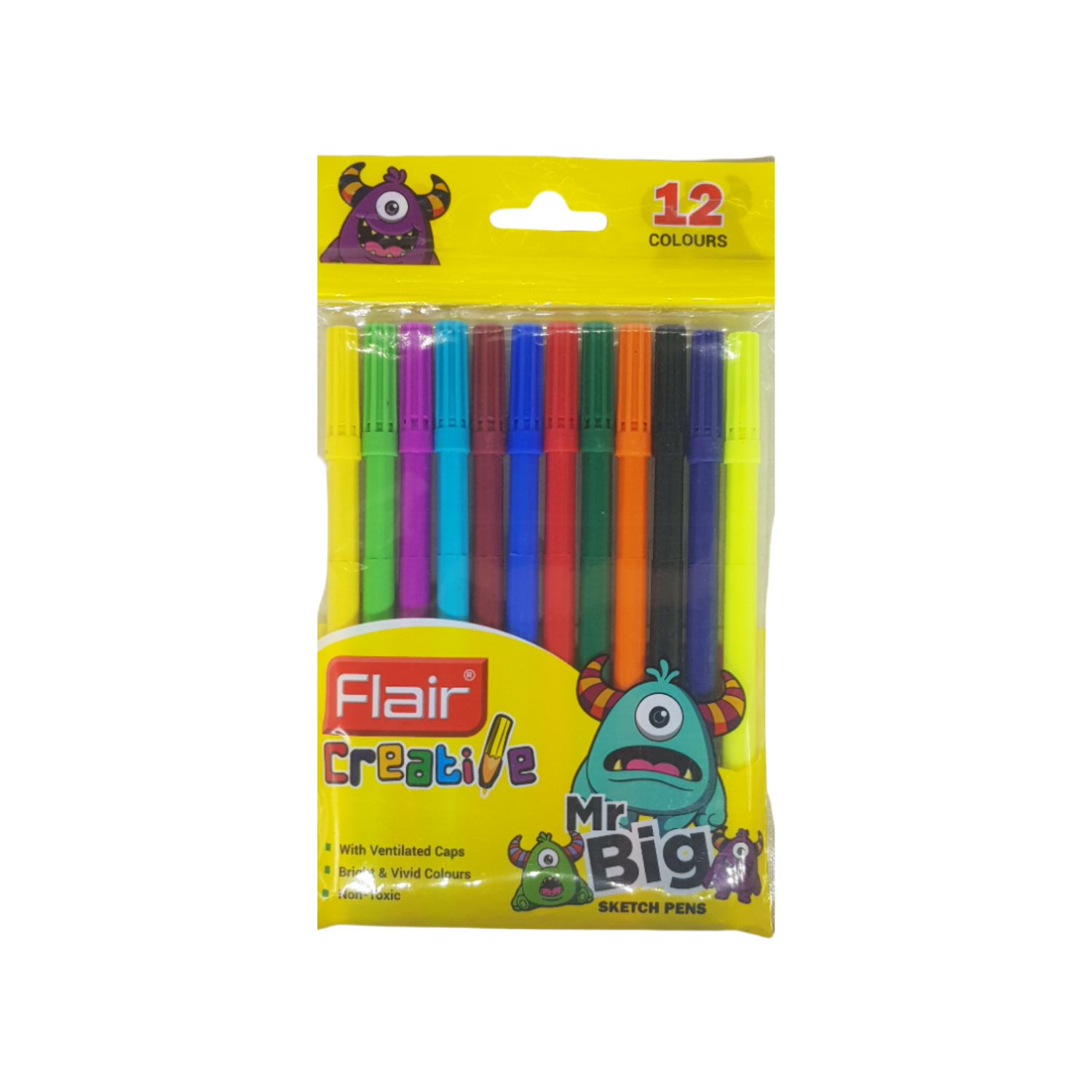 Flair Mr.Bing Sketch Pens 12 Colour