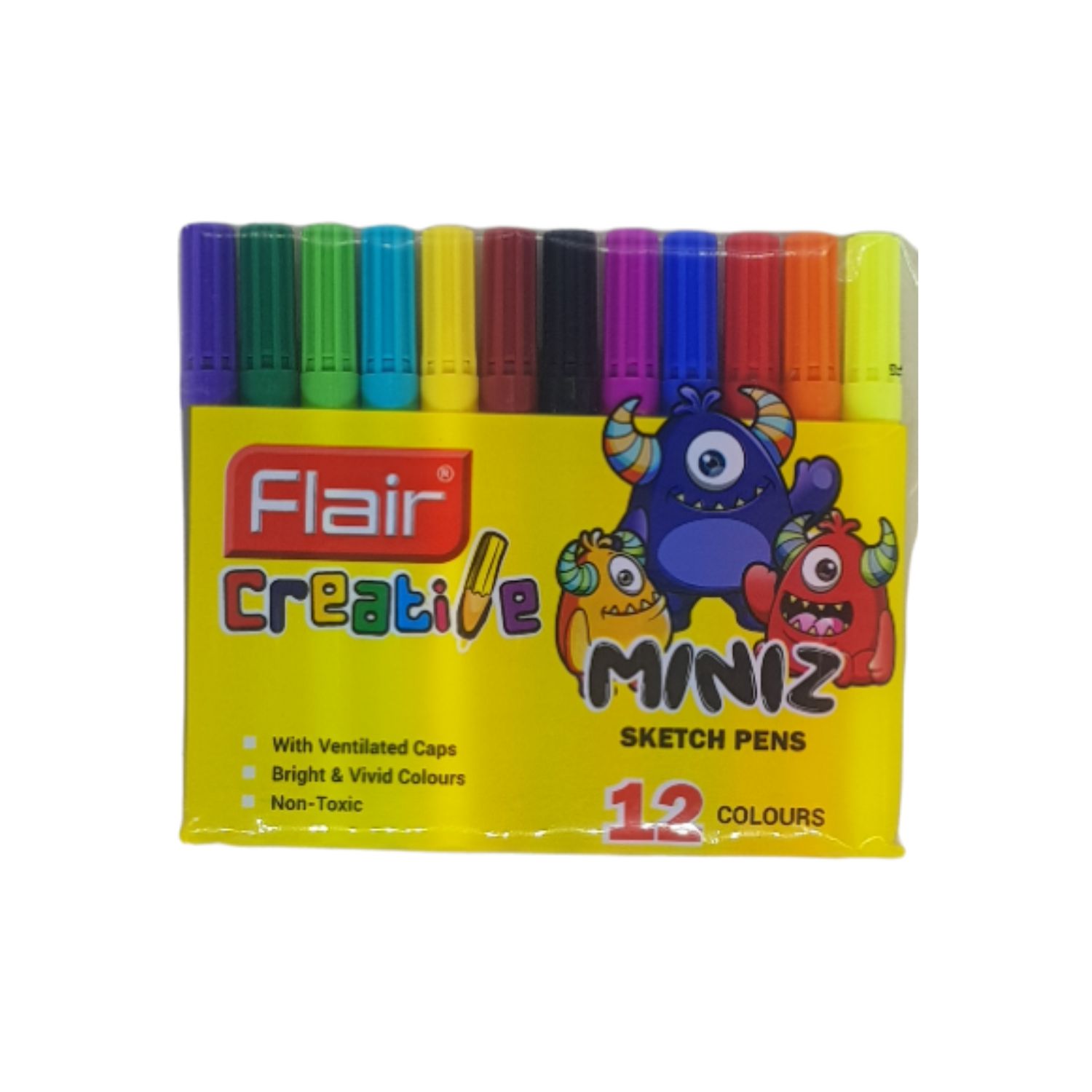 Flair Mini Sketch Pens 12 Colour