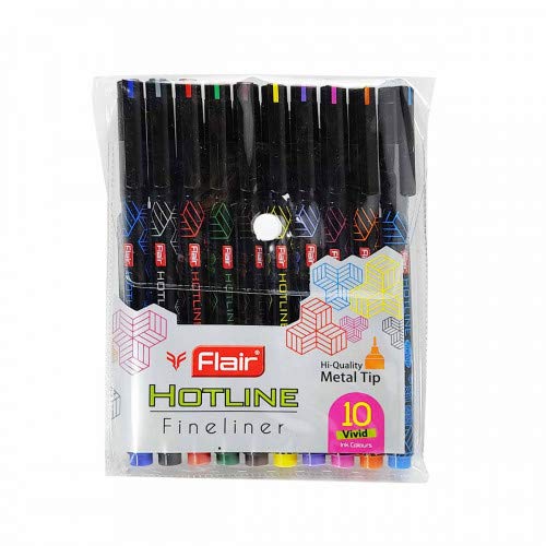 Flair Hotline Fineliner Pen 10 Shades