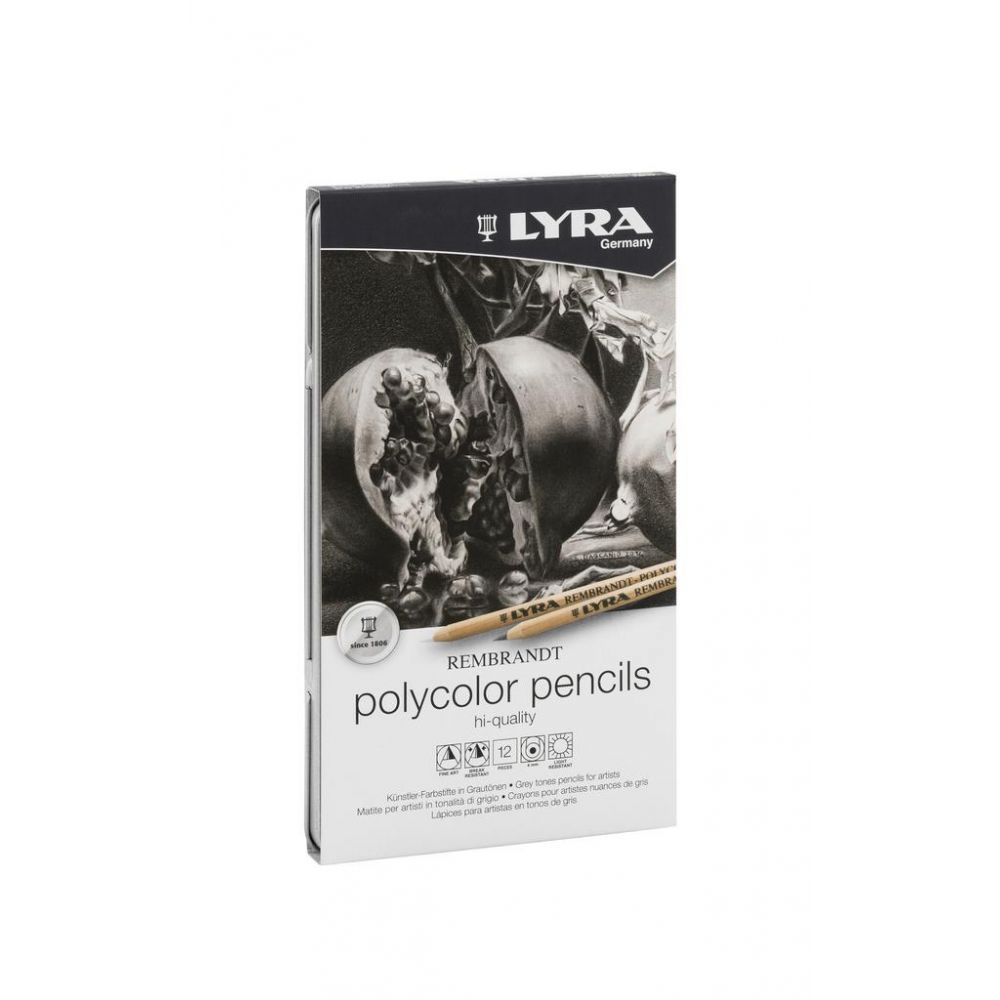 Lyra Rembrandt Polycolor Pencils Grey  Tone - 12 Shades