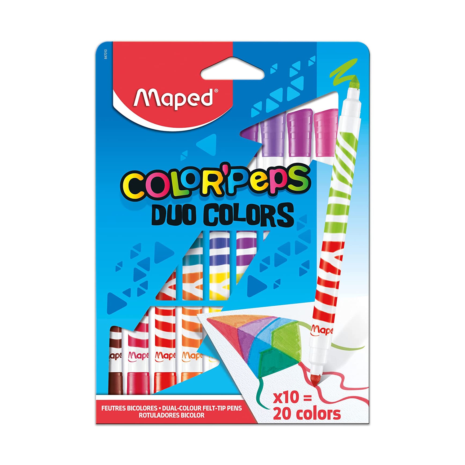 Maped Color Peps Dual Colour Felt Tip Pens 20 Shades