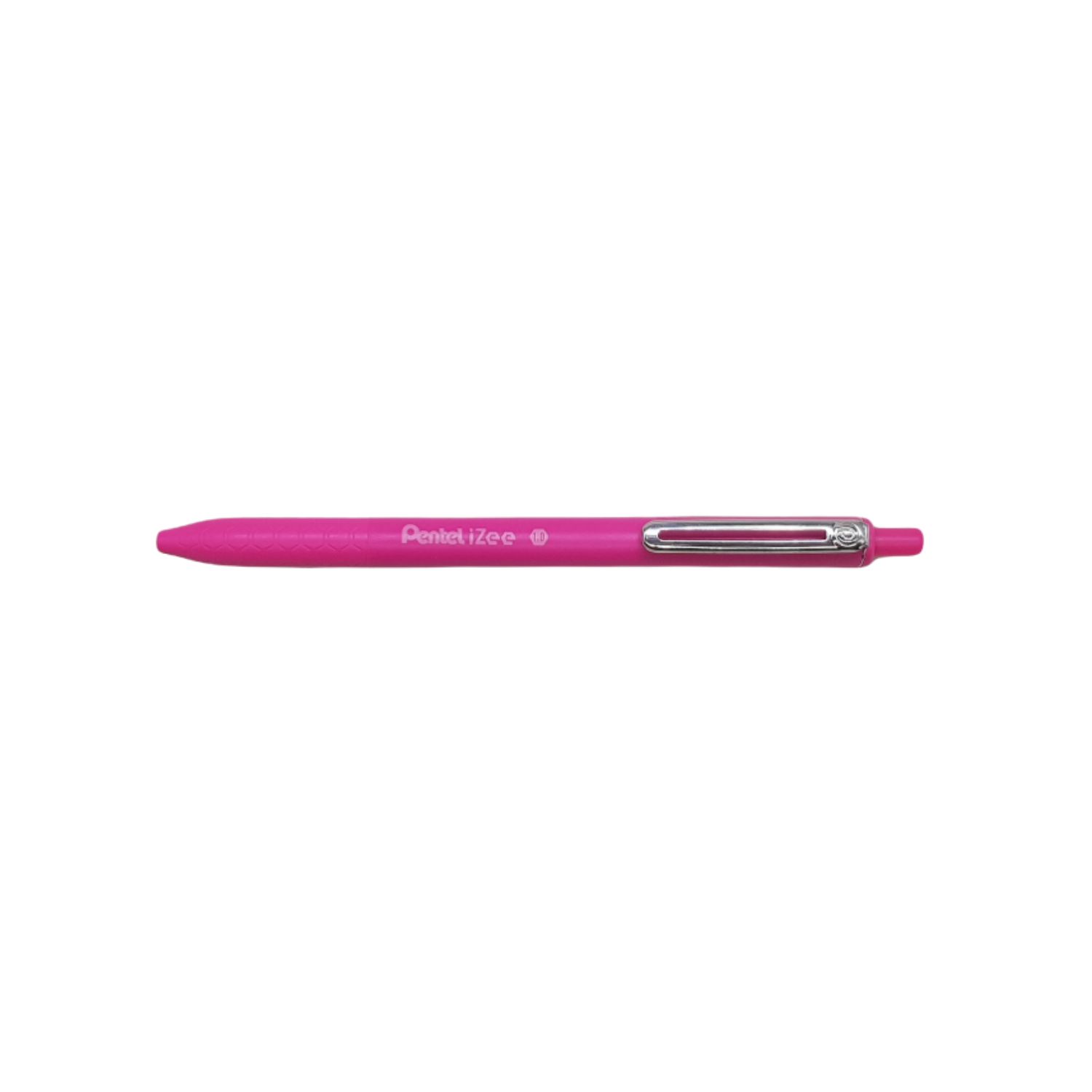 Pentel Izee Click Ballpoint Pen Blue Ink - Pink Body