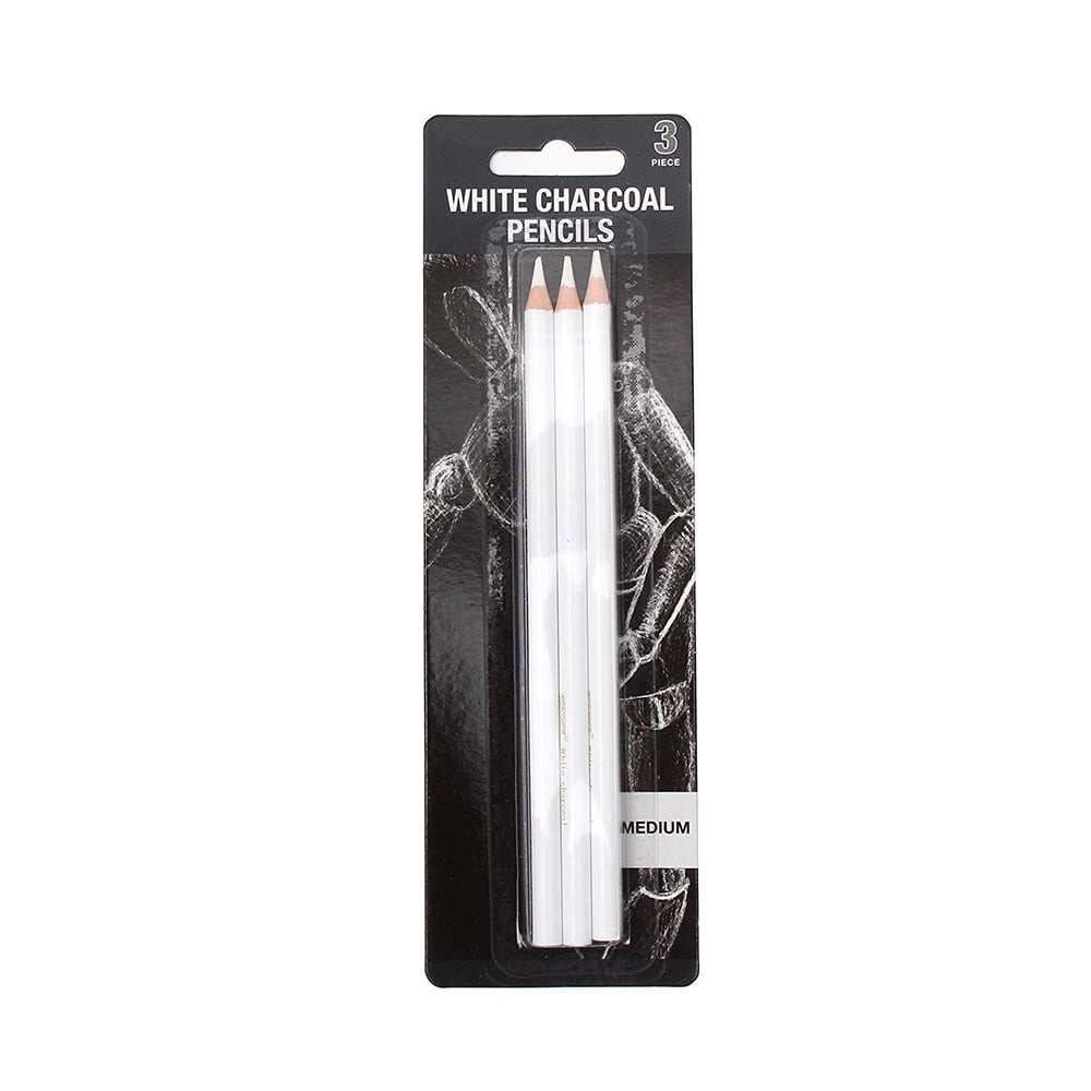 Worison White Charcoal Pencils (Pack of 3 pieces)