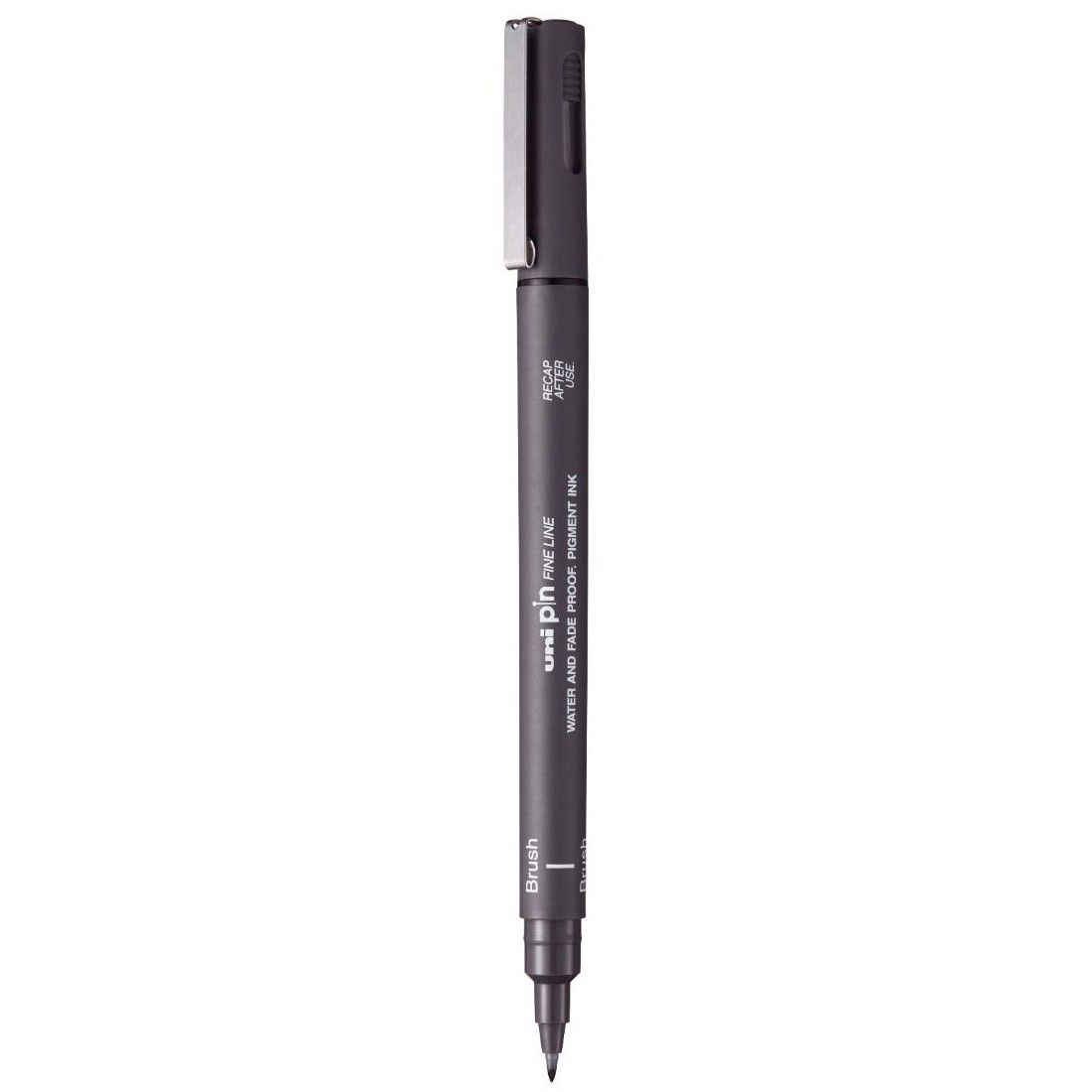 Dark Grey Brush Uni Pin 200 Fine Line Pen