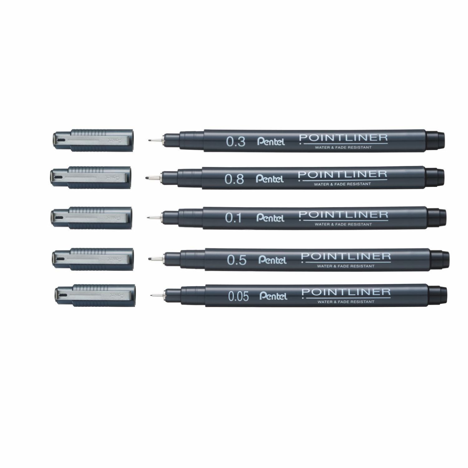 Pentel Pointliners Bundle of 5